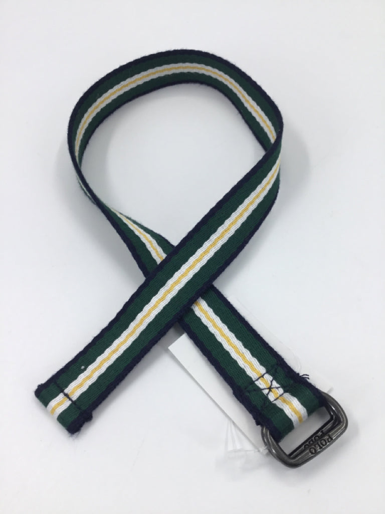 Ralph Lauren Green Stripe Belt