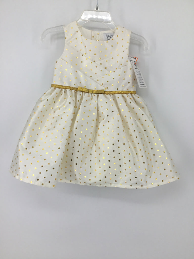 Just One You Made by Carters Child Size 12 Months Cream Dress - girls