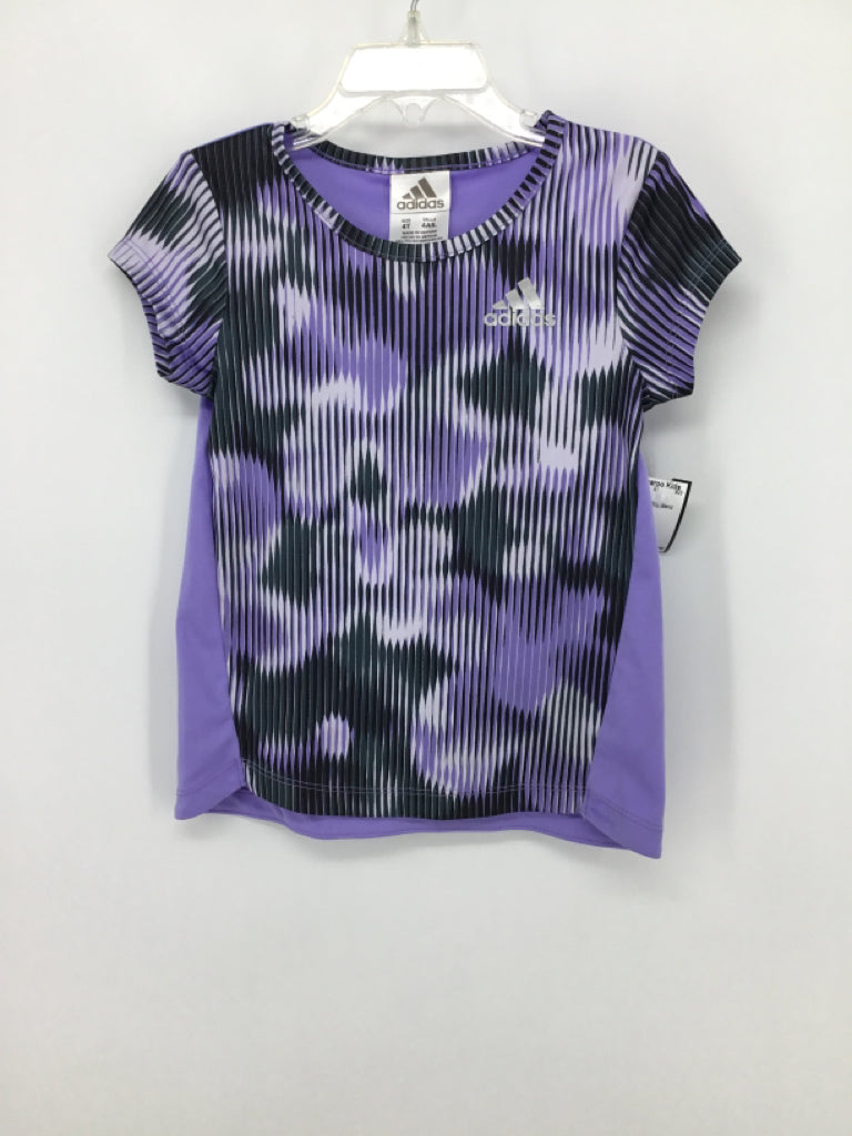 Adidas Child Size 4 Purple T-shirt - girls