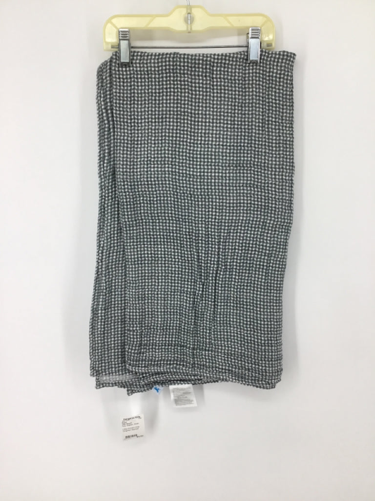 Little Unicorn Gray Gingham Blanket