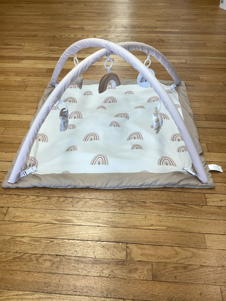 Tan Rainbow Print Play Gym