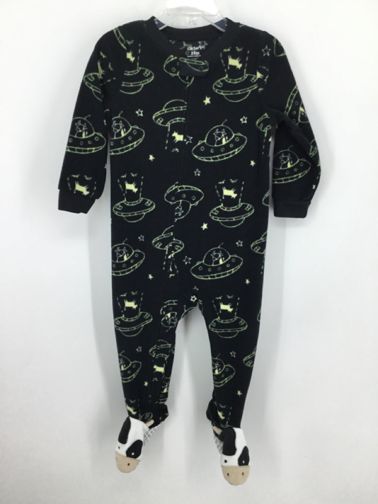 Carter's Child Size 24 Months Black Sleepers
