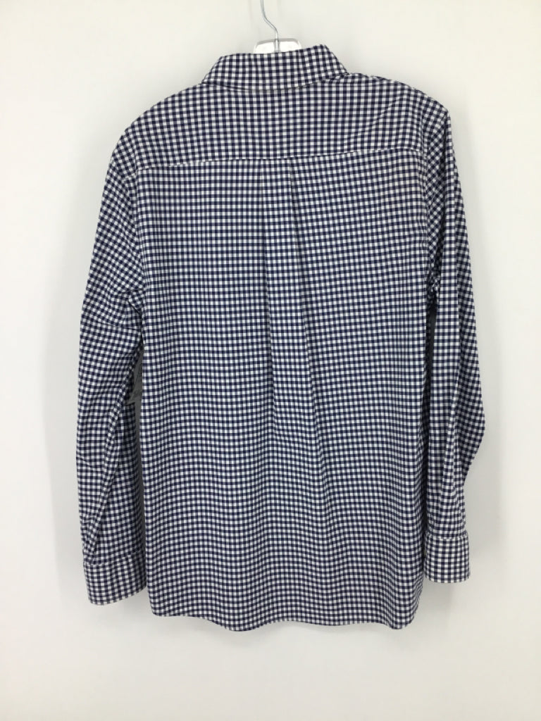 vineyard vines Child Size 12 Navy Gingham Shirt - boys