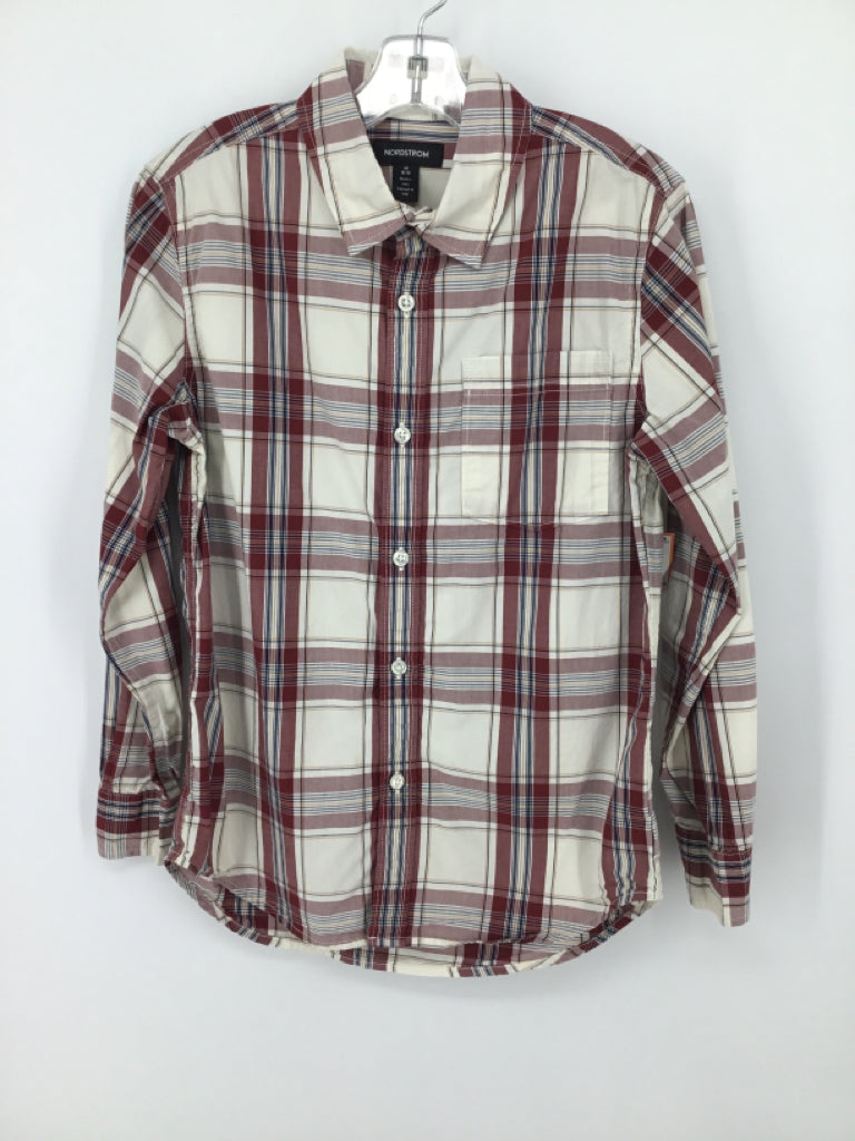 Nordstrom Child Size 8 Red Plaid Shirt - boys