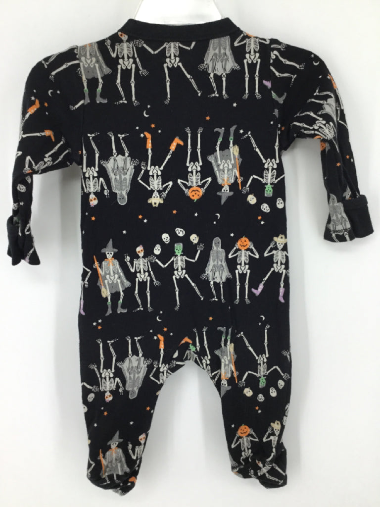 Old Navy Child Size 0-3 Months Black Halloween Sleeper