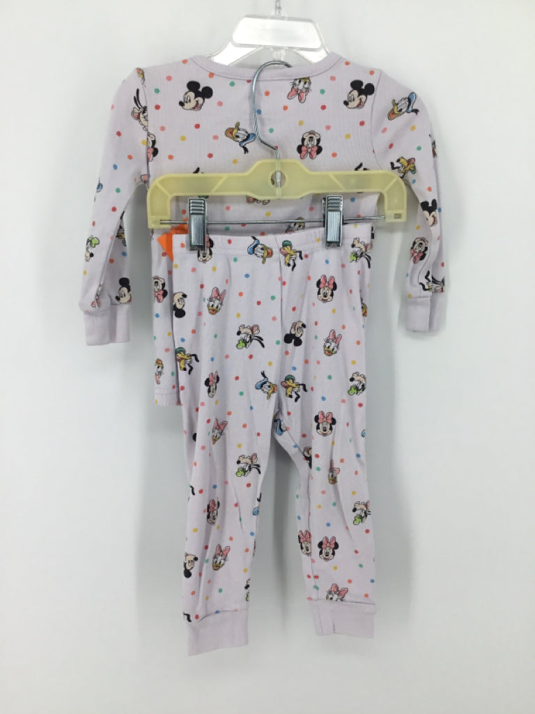 Janie and Jack + Disney Child Size 18-24 Months White Pajamas - girls