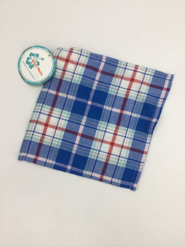 Henry & Bros Blue Plaid Teething Cloth
