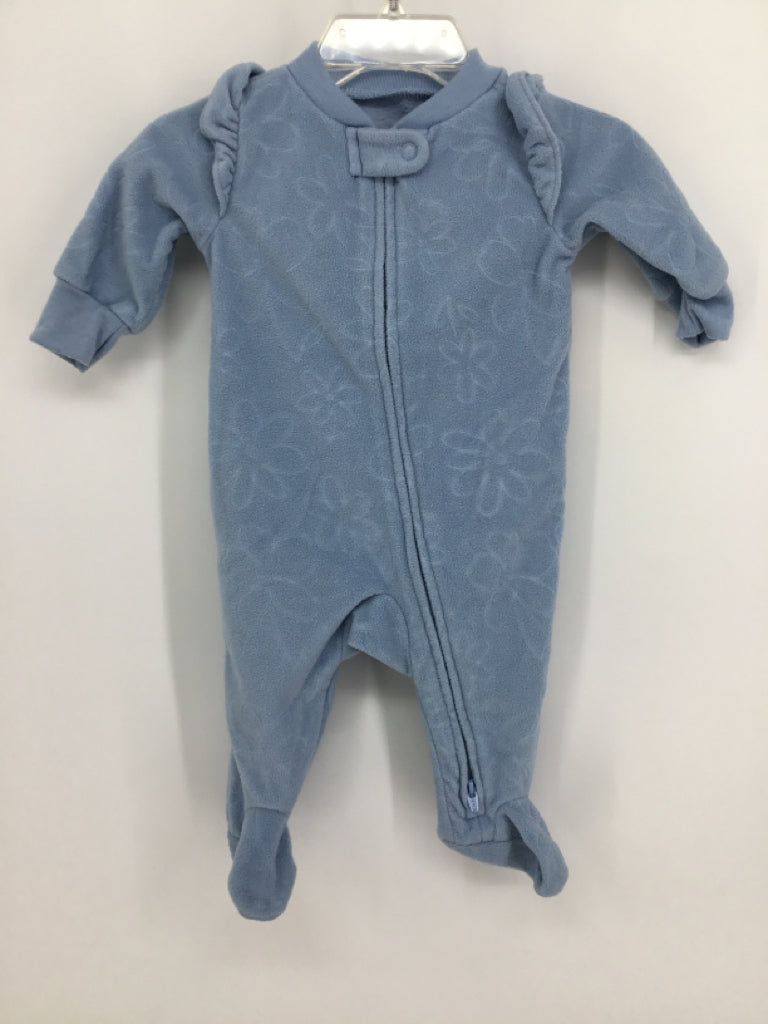 Carter's Child Size 3 Months Blue Sleepers