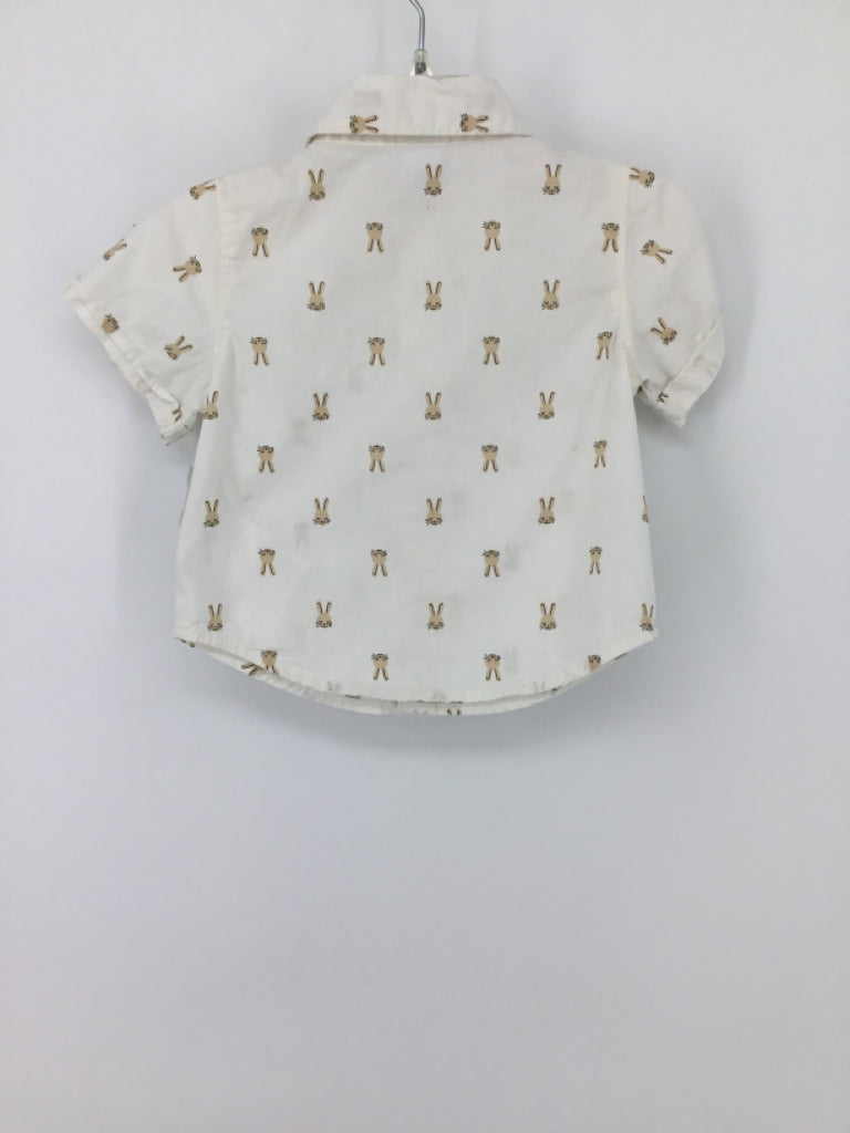 Old Navy Child Size 3-6 Months White Easter Shirt