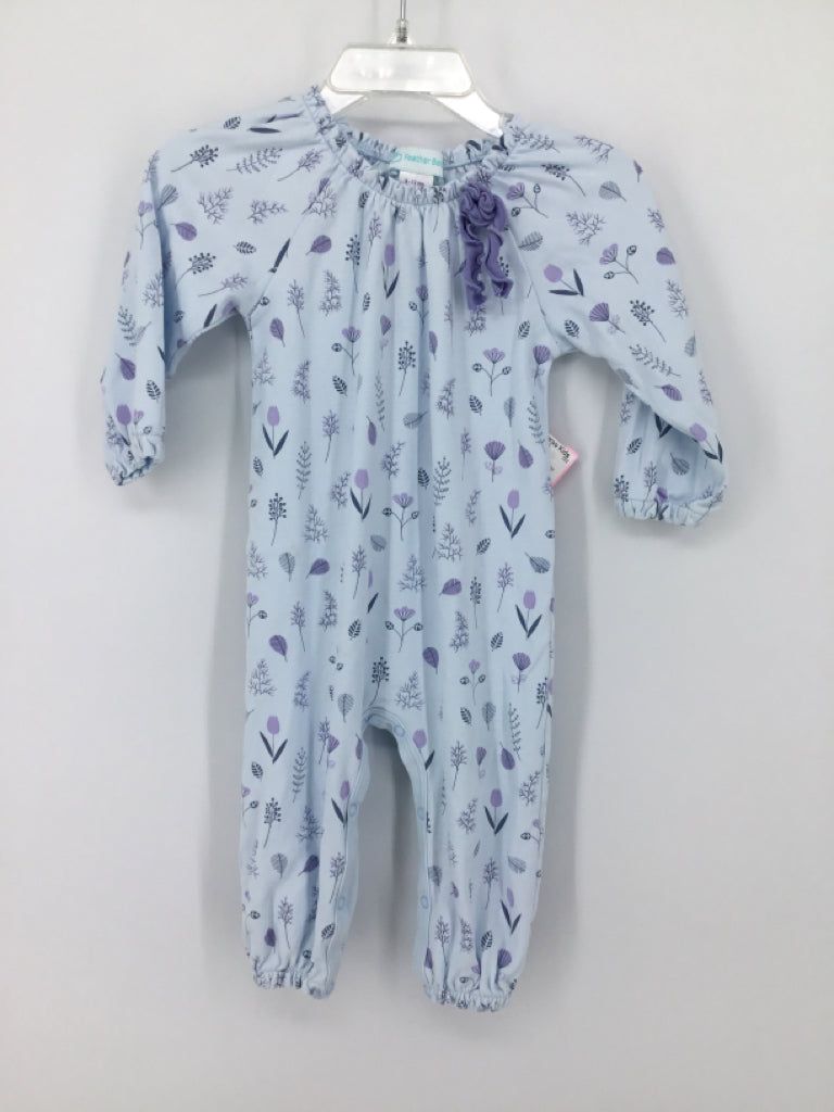 Feather Baby Child Size 9-12 Months Blue Outfit - girls