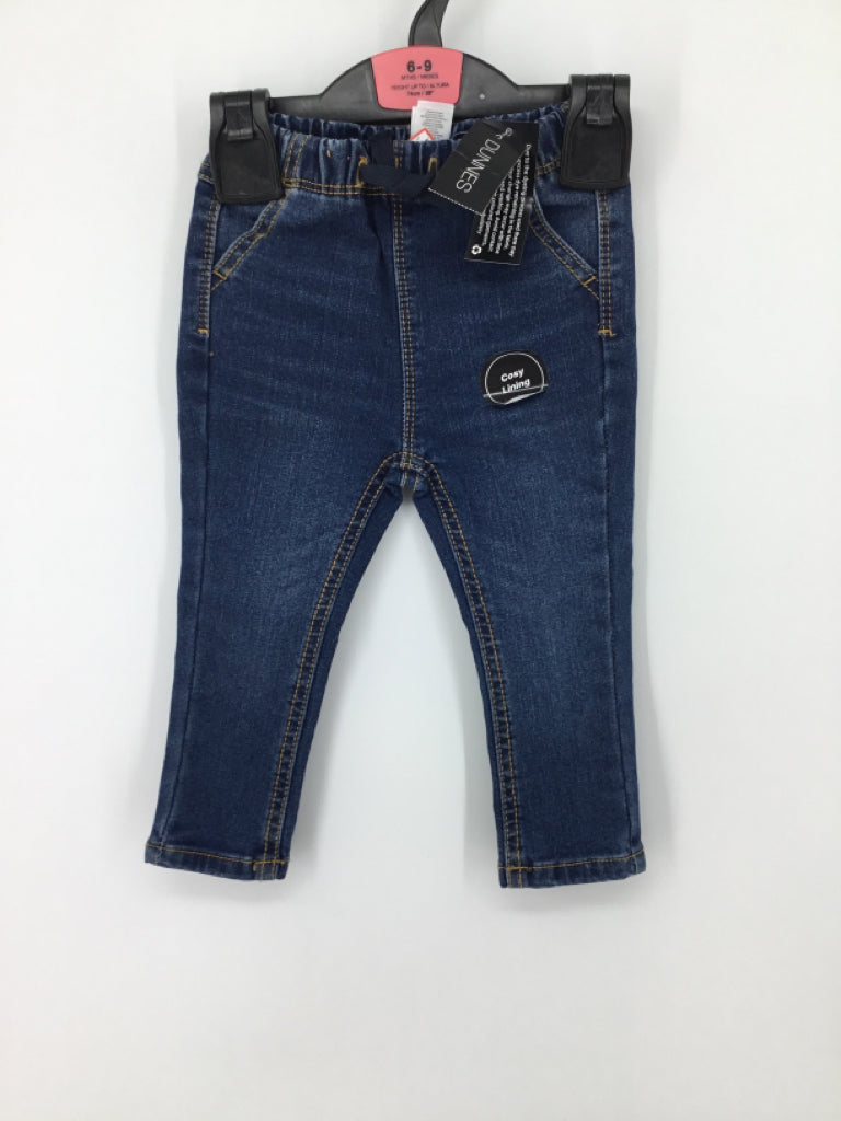 Dunnes Stores Child Size 6-9 Months Blue Solid Jeans - boys