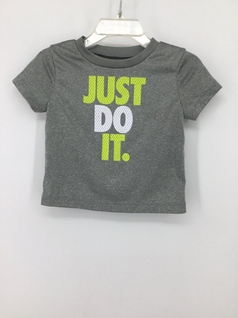 Nike Child Size 12 Months Gray Stripe T-shirt - boys