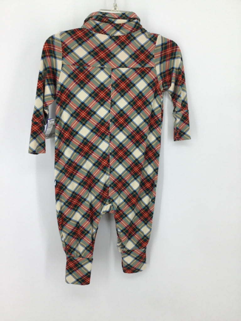 Posh Peanut Child Size 6-9 Months Red Plaid Outfit - boys