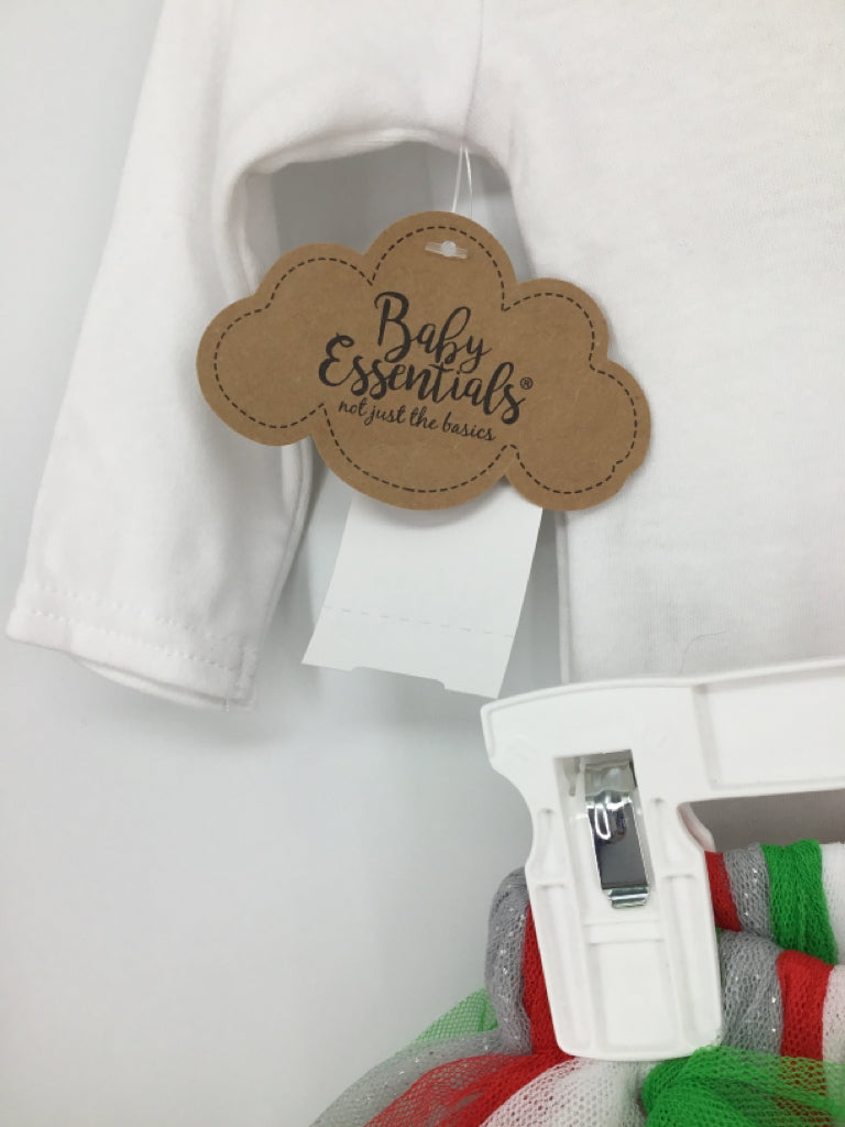 Baby Essentials Child Size 3 Months Red Christmas Outfit