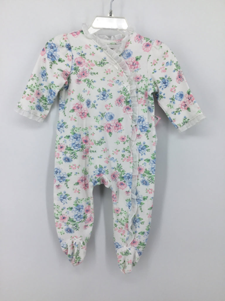 Little Me Child Size 9 Months White Sleepers
