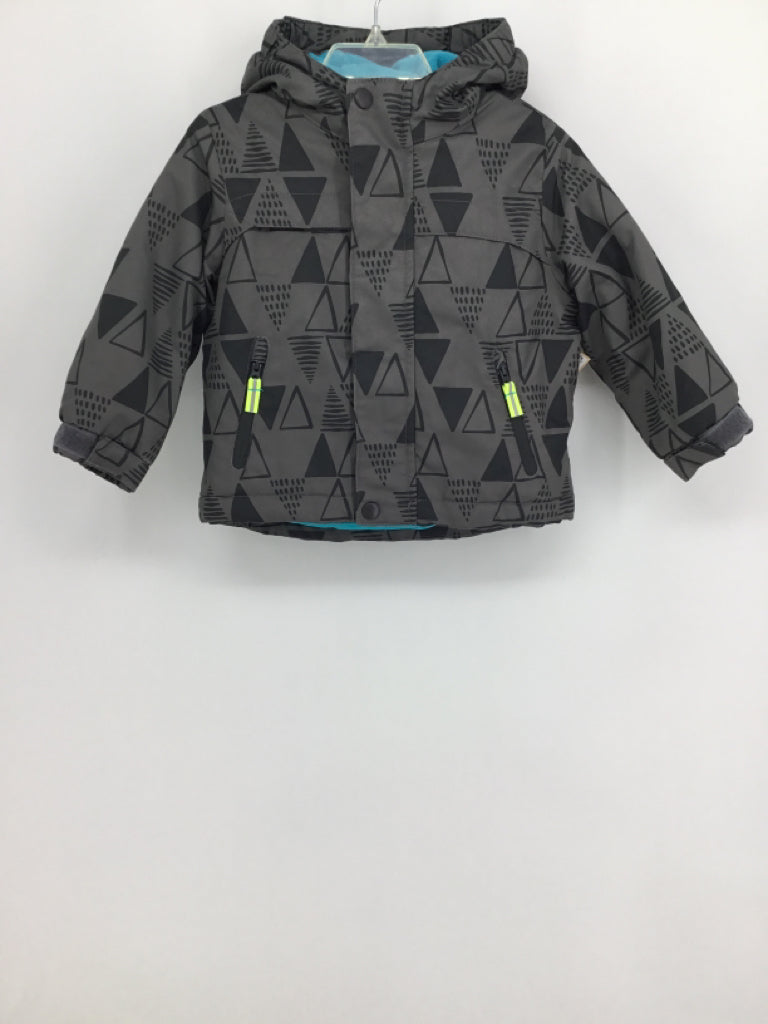 Cat & Jack Child Size 18 Months Gray Print Outerwear - boys