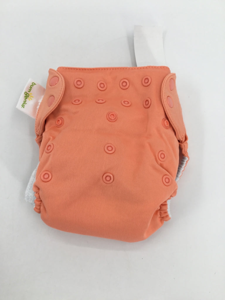 Bum Genius Child Size One Size Peach Solid Free Time Cloth Diaper