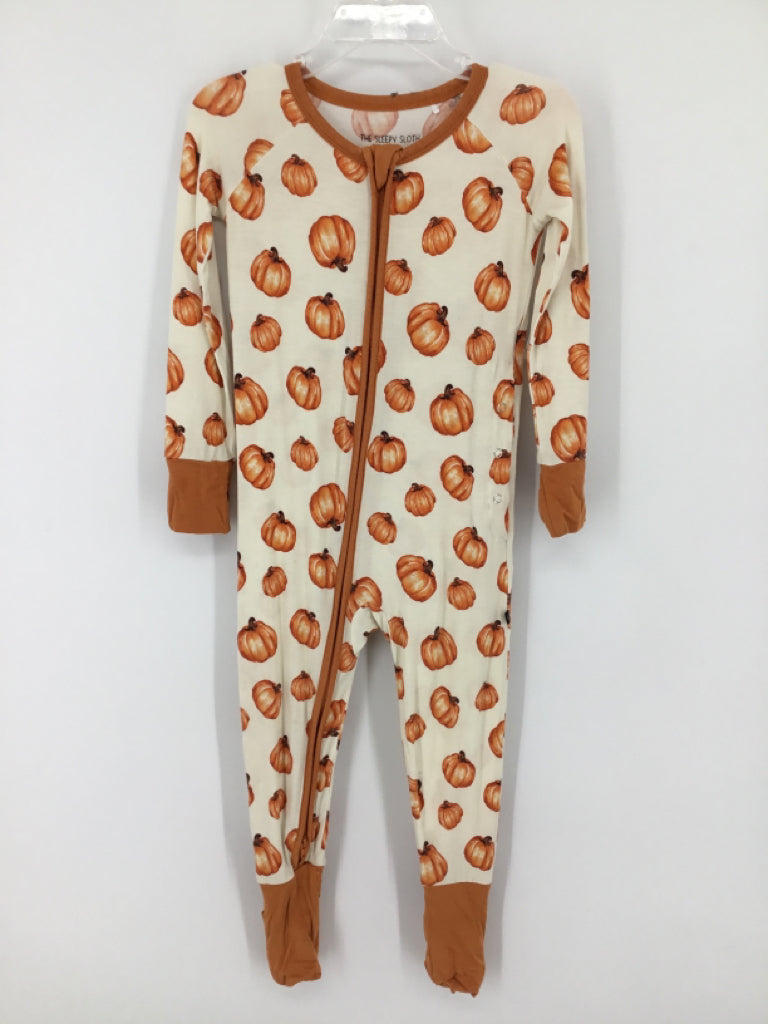 The Sleepy Sloth Child Size 18-24 Months Orange Halloween Outfit