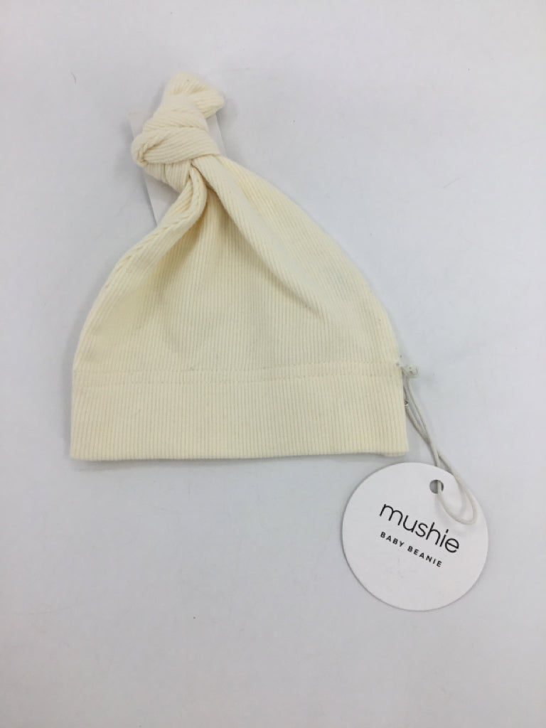 Mushie Child Size 0-3 Months Cream Hats - girls