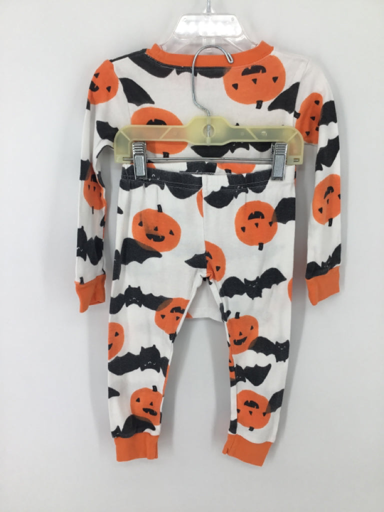 Carter's Child Size 3 Months Orange Halloween Pajamas