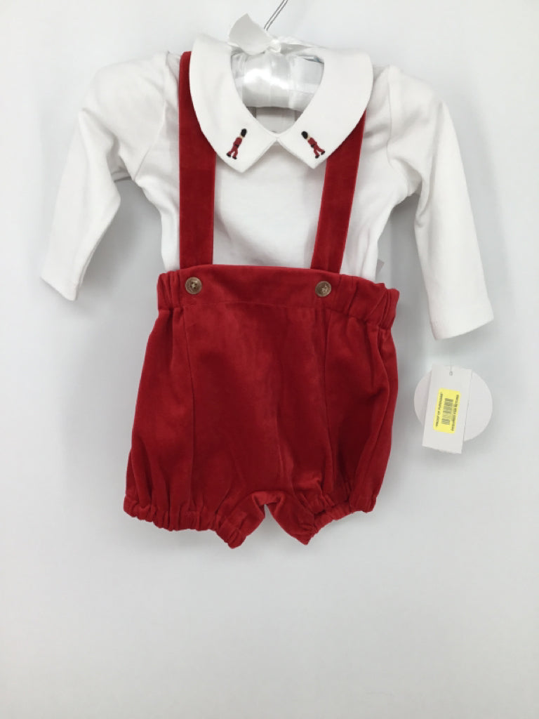 Edgehill Collection Child Size 3 Months Red Christmas Outfit
