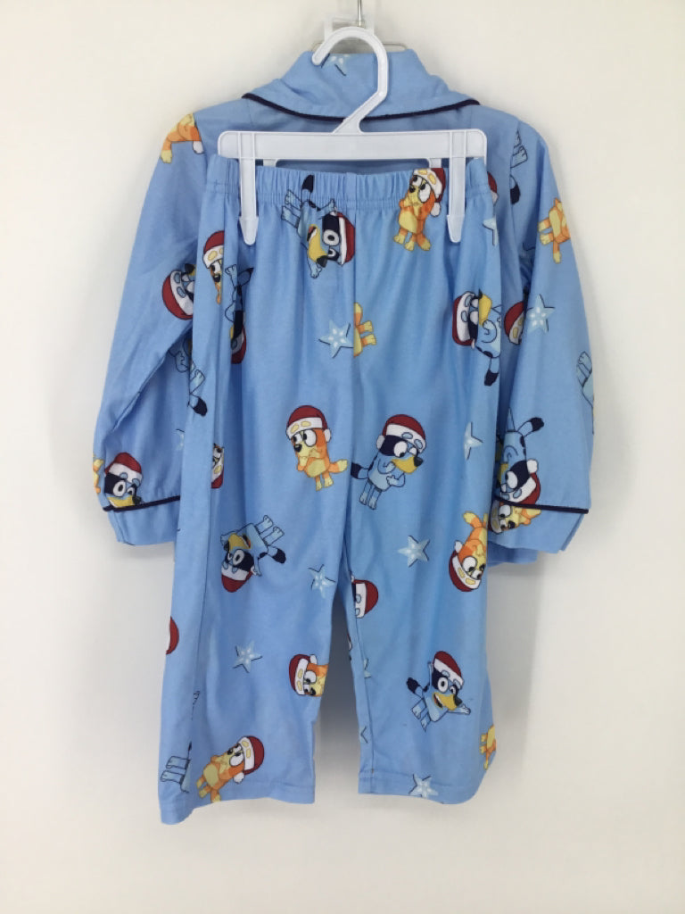 Bluey Child Size 3 Blue Christmas Pajamas