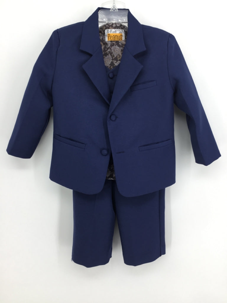 Peanut Butter Collection Child Size 3 Blue Solid Suit - boys
