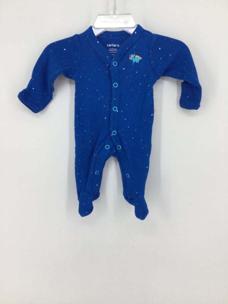 Carter's Child Size Preemie Blue Sleepers