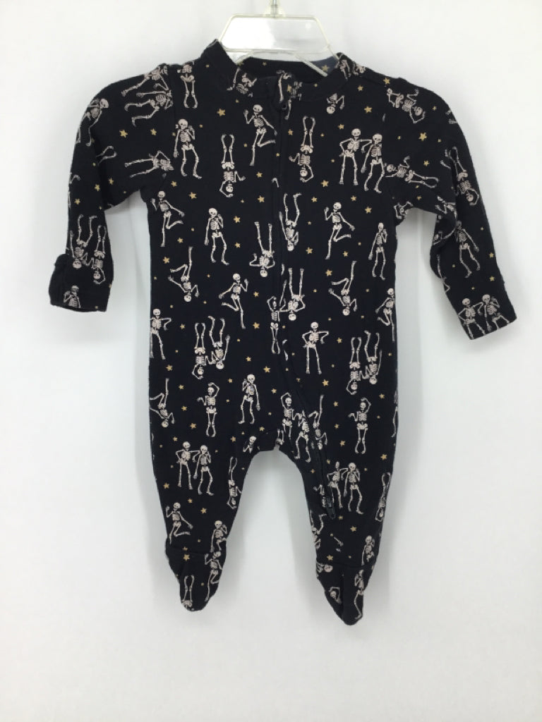 Old Navy Child Size 0-3 Months Black Halloween Sleeper