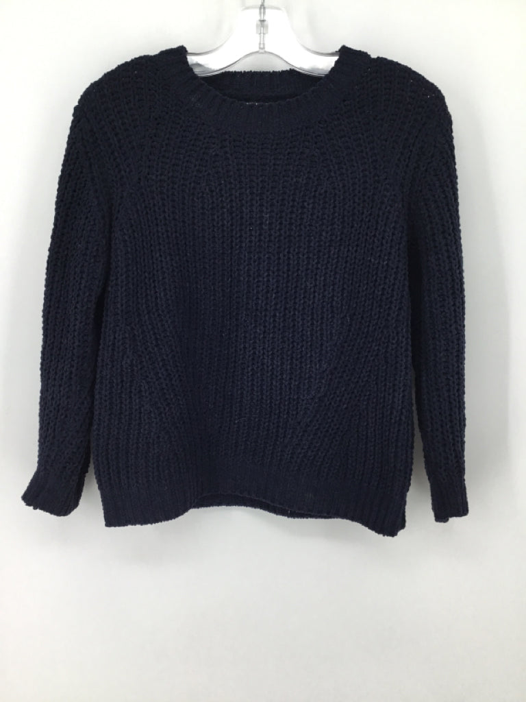 Zara Child Size 6 Navy Solid Sweater - boys