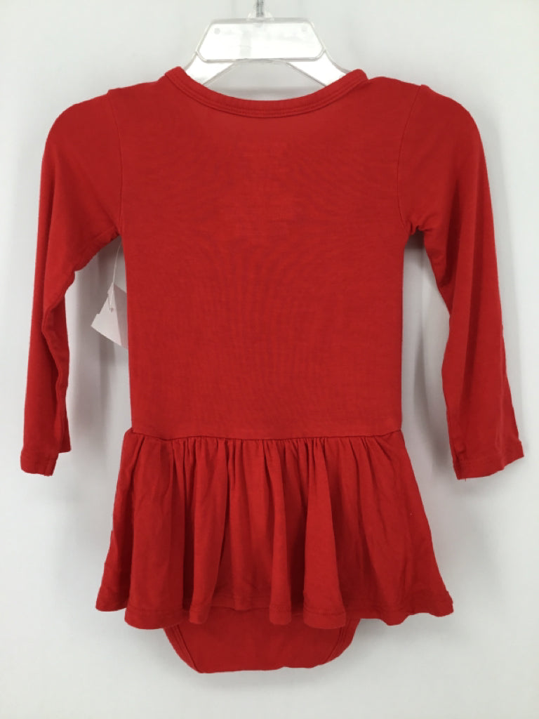 Posh Peanut Child Size 12-18 Months Red Christmas Outfit