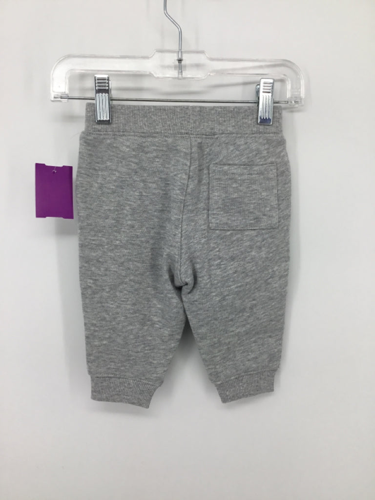 Janie and Jack Child Size 3-6 Months Gray Solid Sweatpants - boys