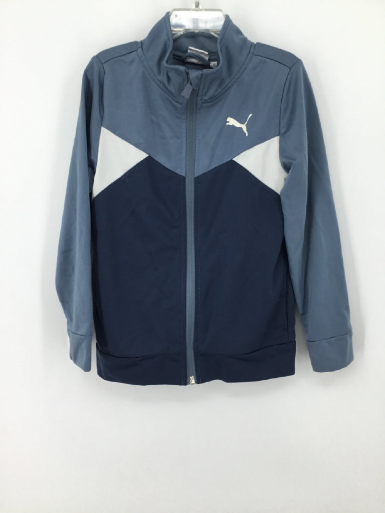 Puma Child Size 6 Blue Solid Jacket - boys