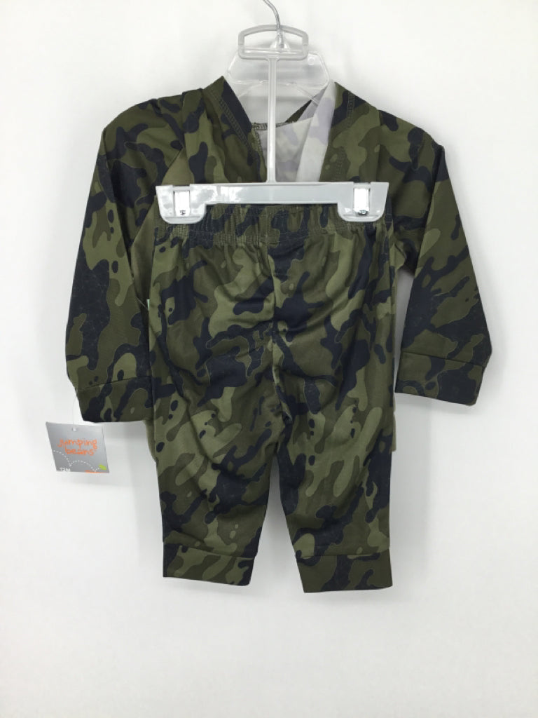 jumping beans Child Size 12 Months Green Dinosaur Outfit - boys