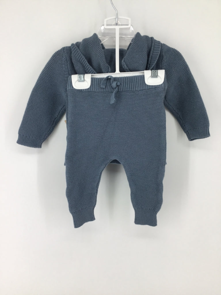 Just One You Made by Carters Child Size 6 Months Blue Solid Outfit - boys