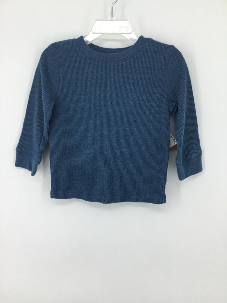 Cat & Jack Child Size 18 Months Blue Solid T-shirt - boys
