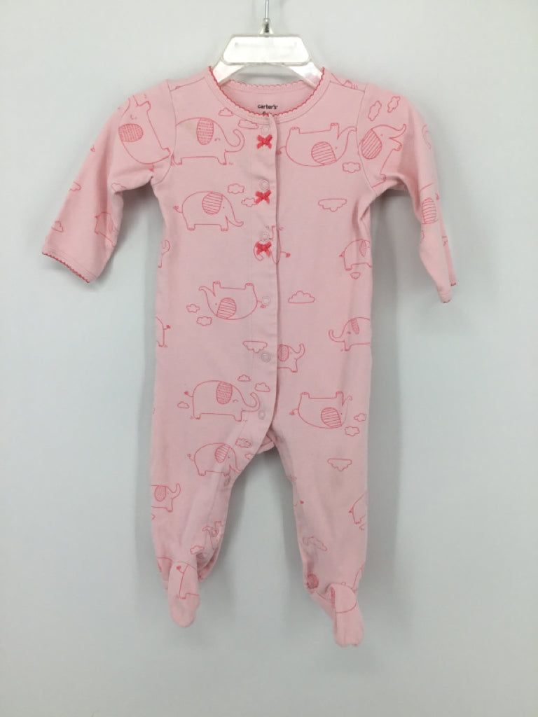 Carter's Child Size 9 Months Pink Sleepers