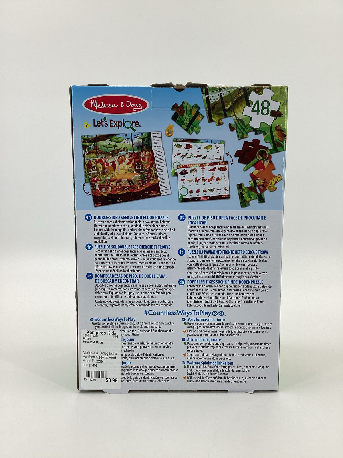 Melissa & Doug Let's Explore Seek & Find Floor Puzzle