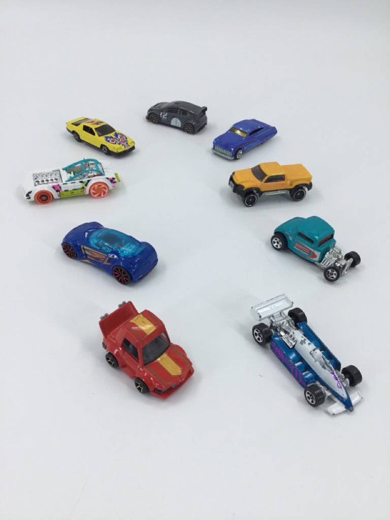 9 Assorted Hot Wheels