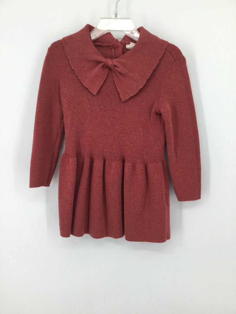 H & M Child Size 18 Months Red Dress - girls