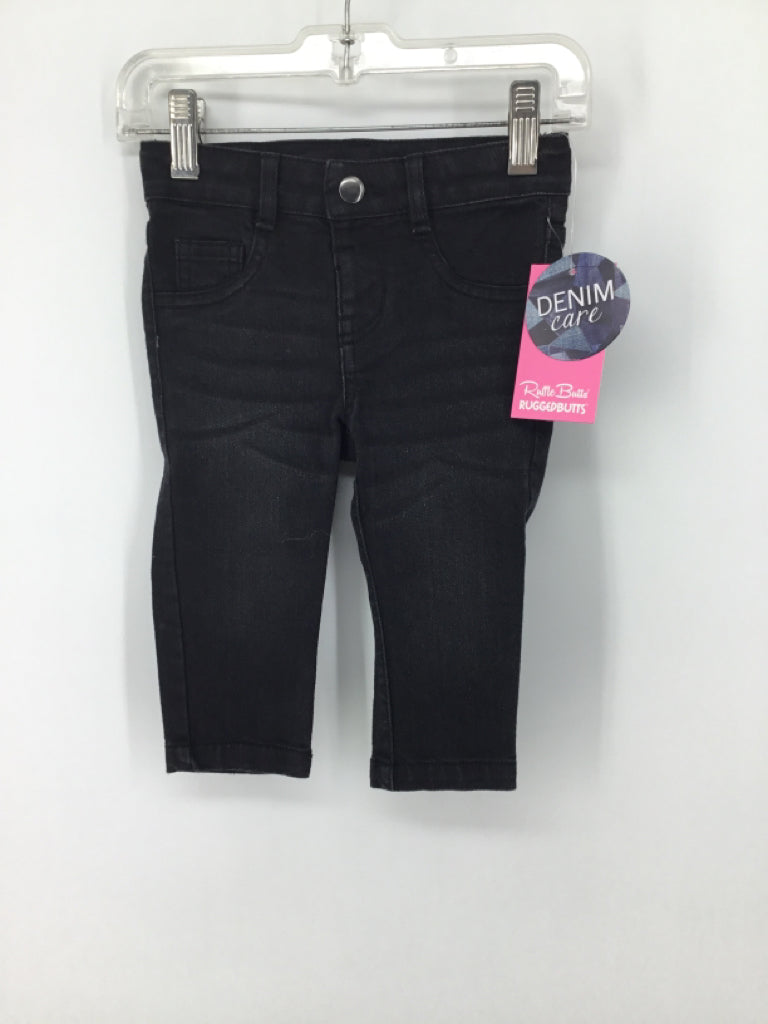 Ruffle Butts Child Size 12-18 Months Black Jeans - girls