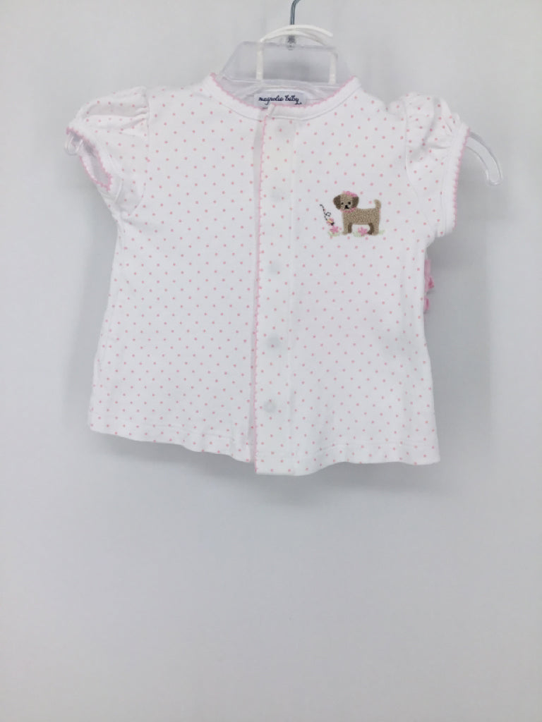 Magnolia Baby Child Size 6 Months White Outfit - girls