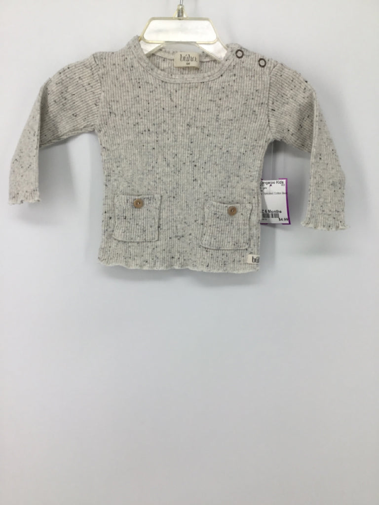 Buho Child Size 6 Months Gray Shirt - girls