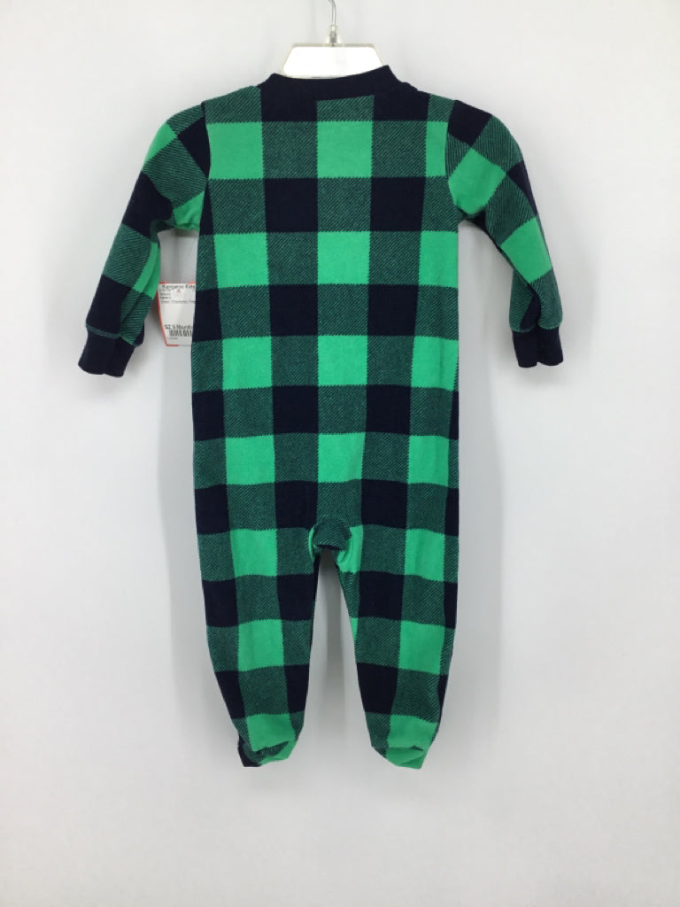 Carter's Child Size 9 Months Green Sleepers