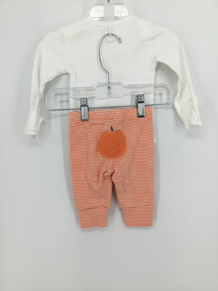 Just One You Made by Carters Child Size 3 Months Orange Halloween Outfit