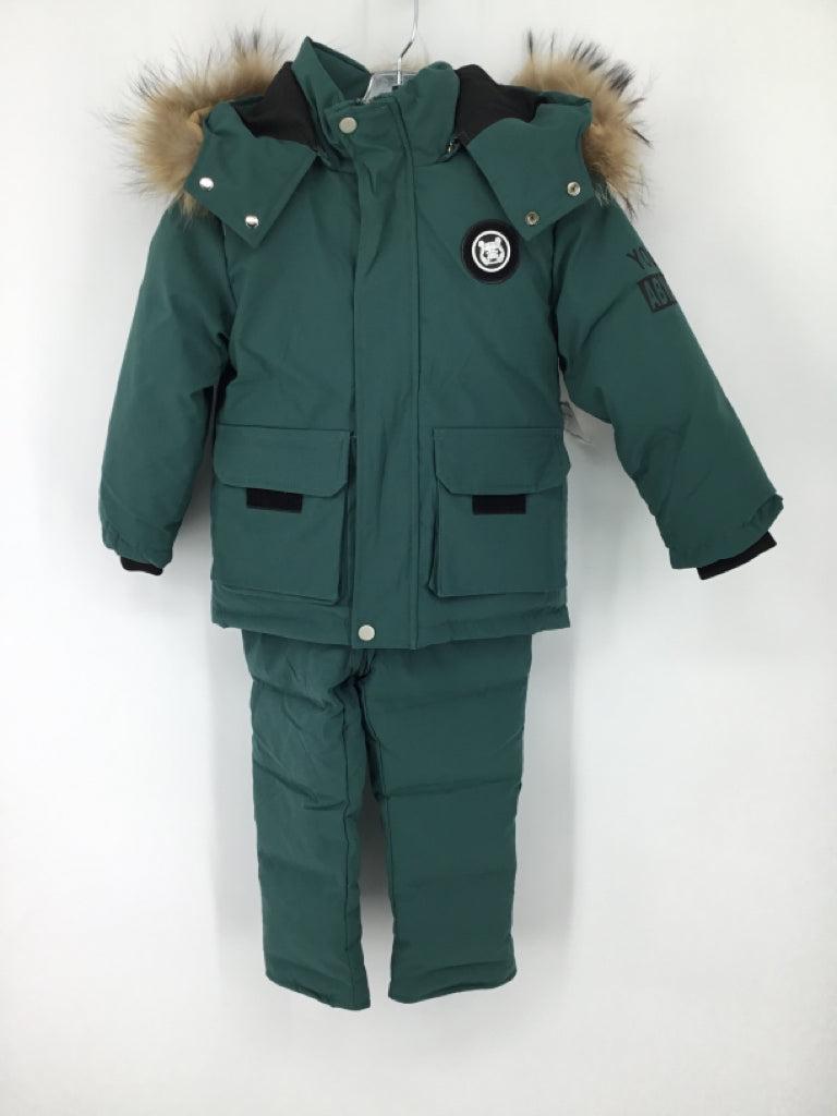 brandless Child Size 5 Green Solid Outerwear - boys