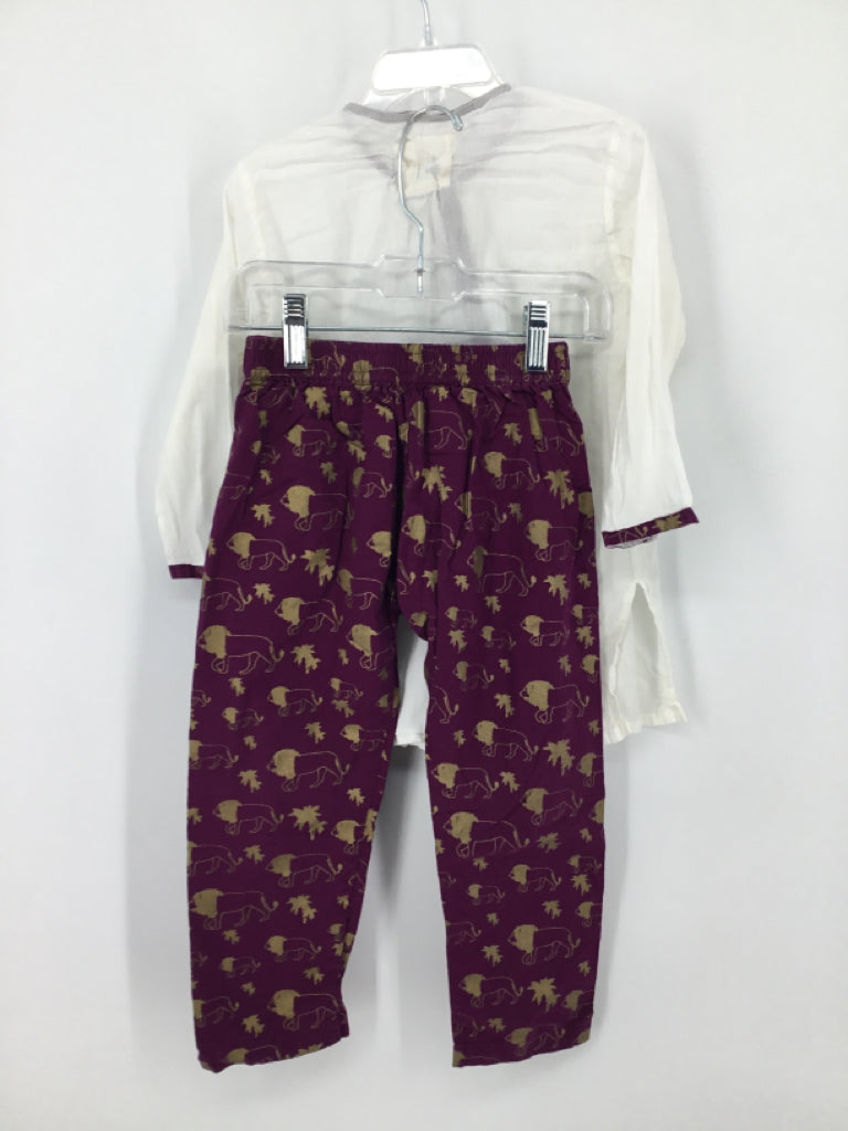 Littlr Pyjama Co Child Size 3 Purple Outfit - girls