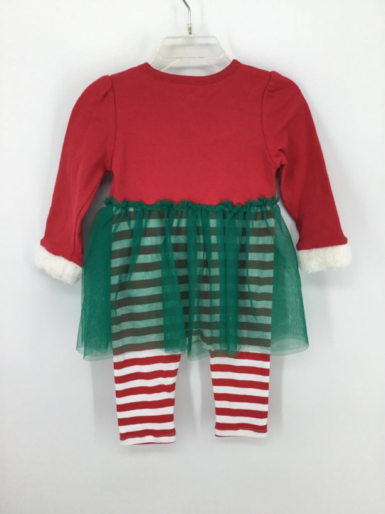 Little Wonders Child Size 6-9 Months Red Christmas Outfit