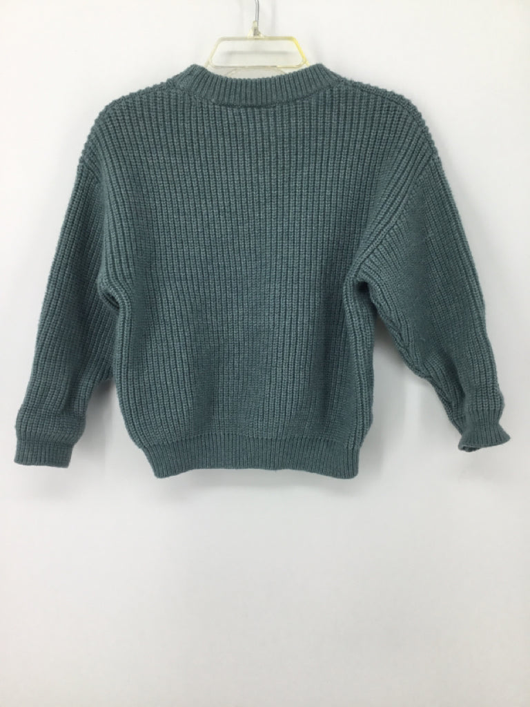 Zara Child Size 18-24 Months Green Solid Sweater - boys