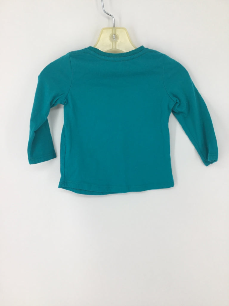 jumping beans Child Size 12 Months Teal Christmas T-Shirt